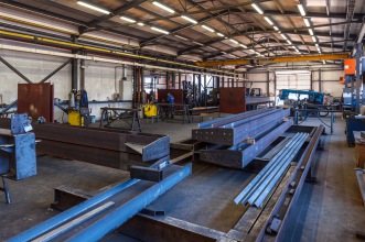 Steel framework production